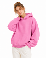 345g Fleece-lined hooded sweatshirt