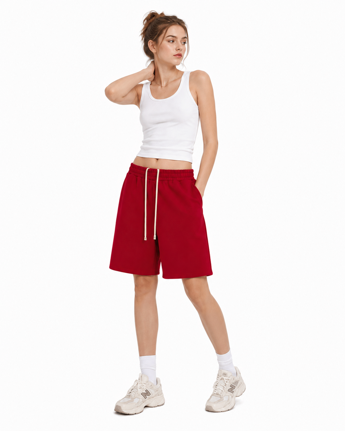 345g Casual knee-length shorts