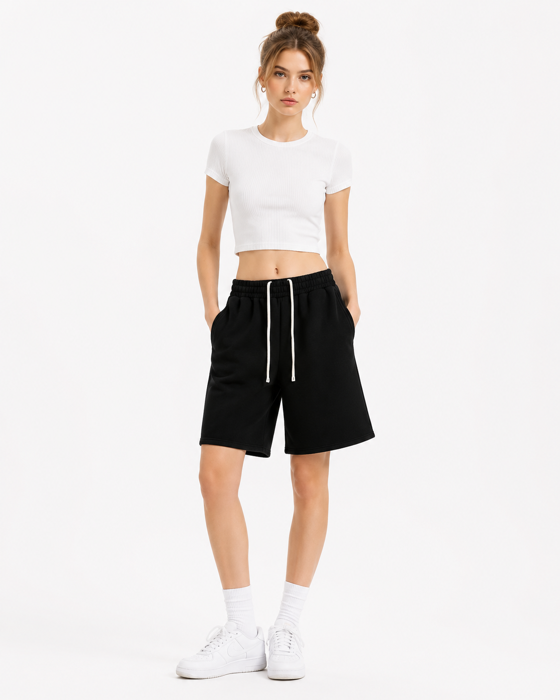 345g Casual knee-length shorts