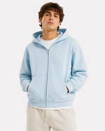345g Hooded zip-up sweatshirt