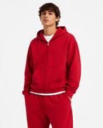 345g Hooded zip-up sweatshirt