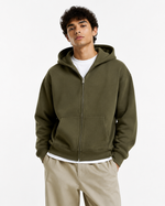 345g Hooded zip-up sweatshirt