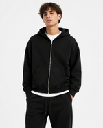 345g Hooded zip-up sweatshirt