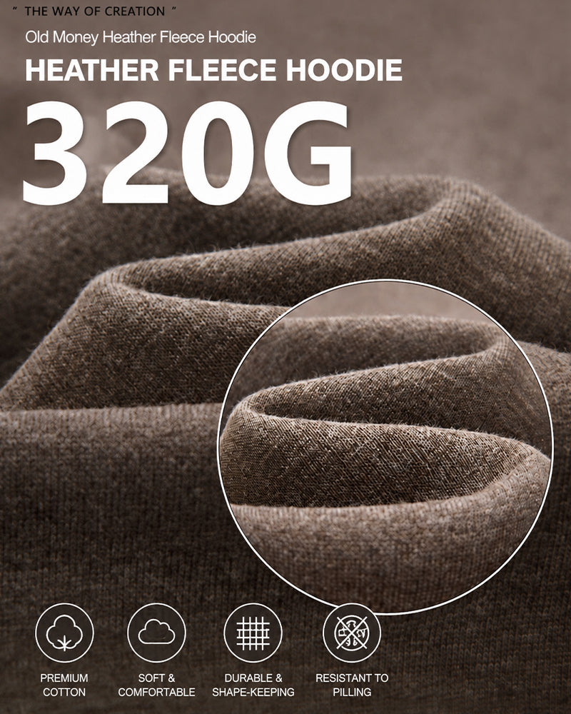 320g Vintage-style hooded sweatshirt