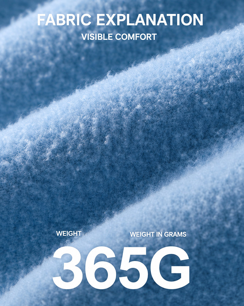 365g Fleece-lined casual sweatpants