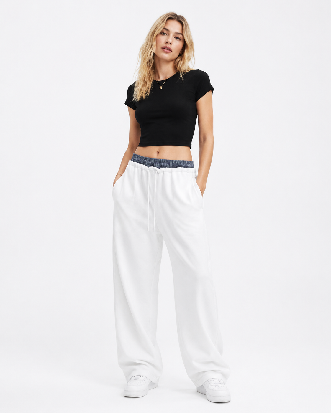 280g Color-block casual trousers