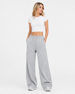 320g Wide-leg straight-cut trousers