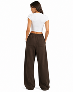320g Wide-leg straight-cut trousers
