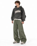 Color-block casual cargo pants