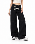 Double-breasted casual trousers