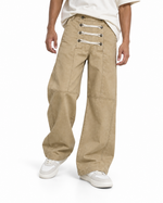 Double-breasted casual trousers