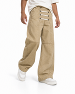 Double-breasted casual trousers