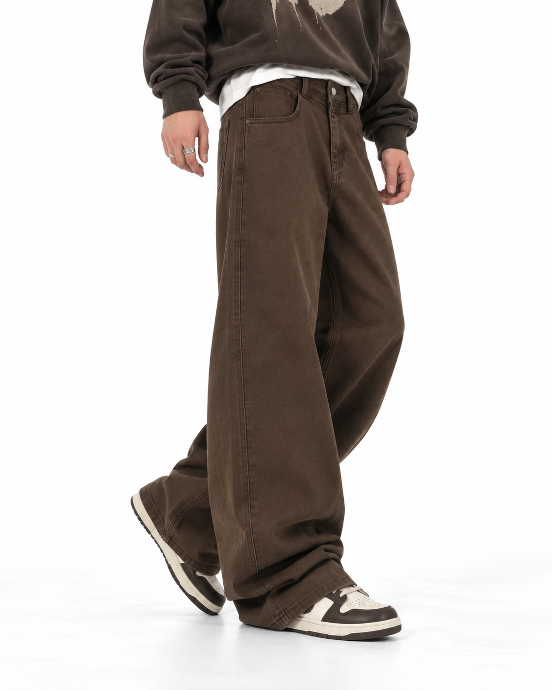 Versatile casual straight-leg trousers