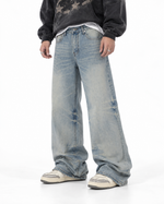 Distressed versatile jeans