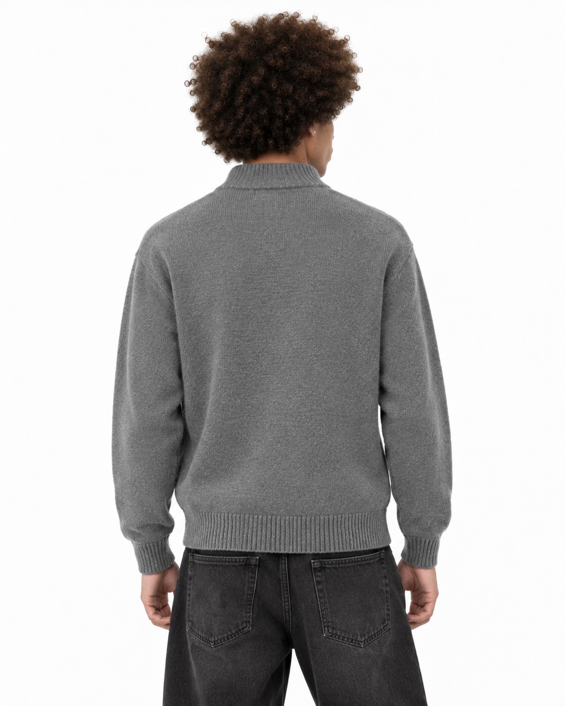 Casual zip-up sweater