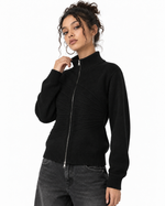 Casual zip-up sweater