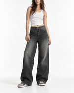 Distressed versatile trousers