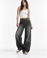 Distressed versatile trousers