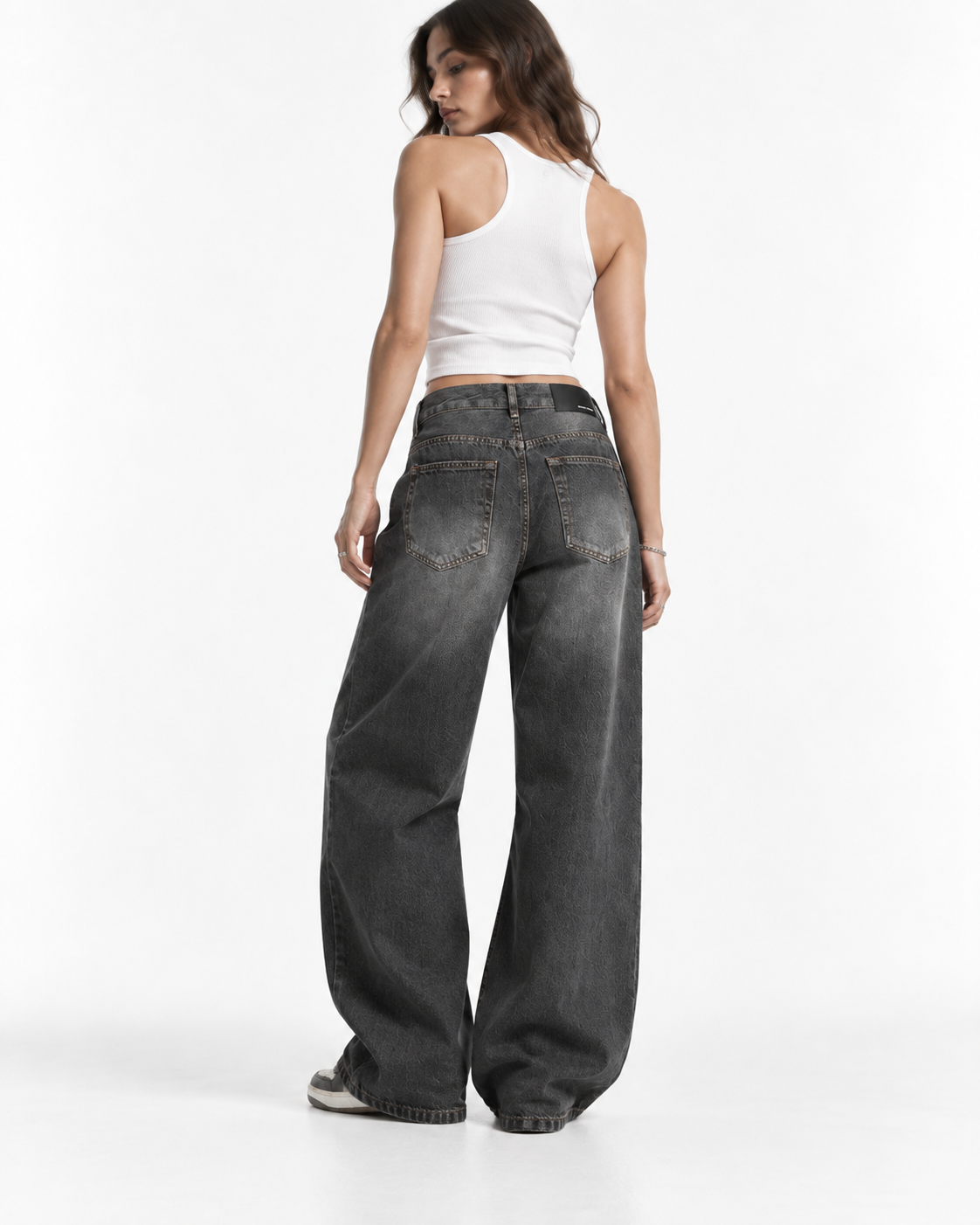 Distressed versatile trousers