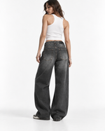 Distressed versatile trousers