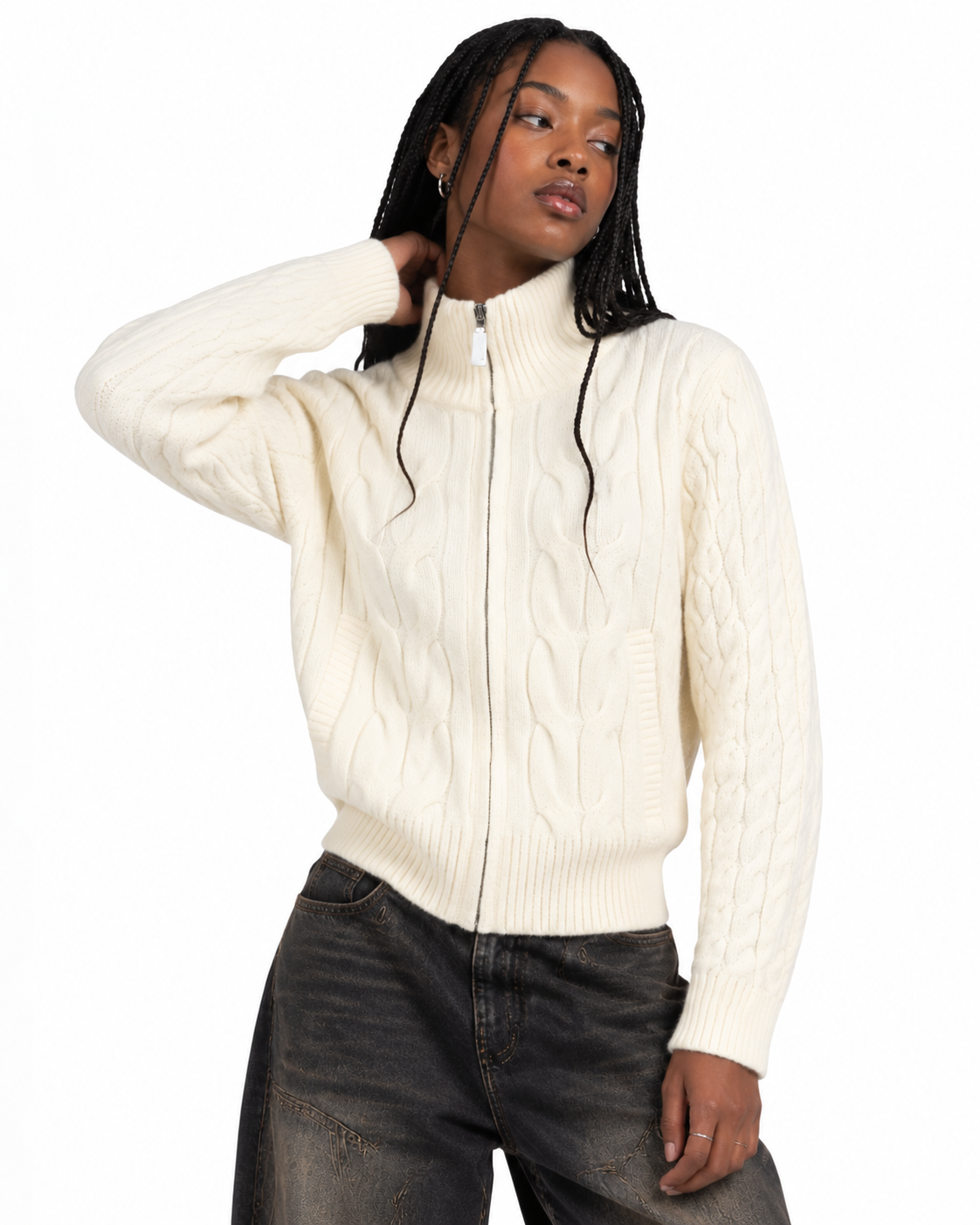 Minimalist knit jacket