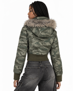 Camouflage zip-up jacket