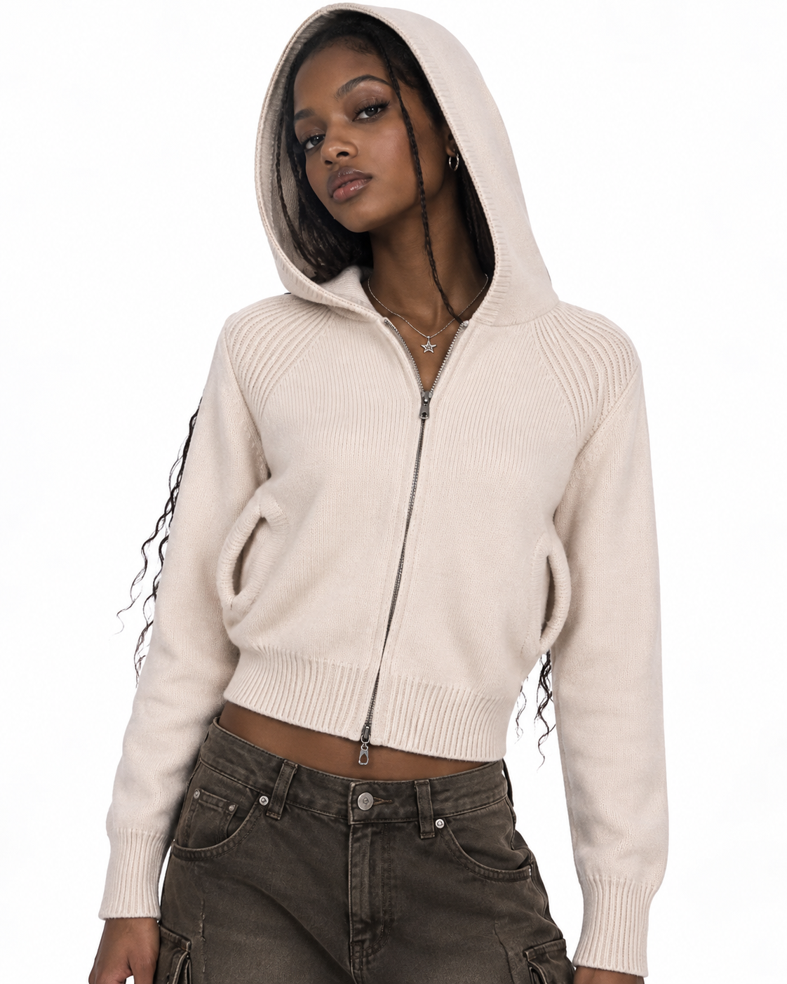 Minimalist knit jacket