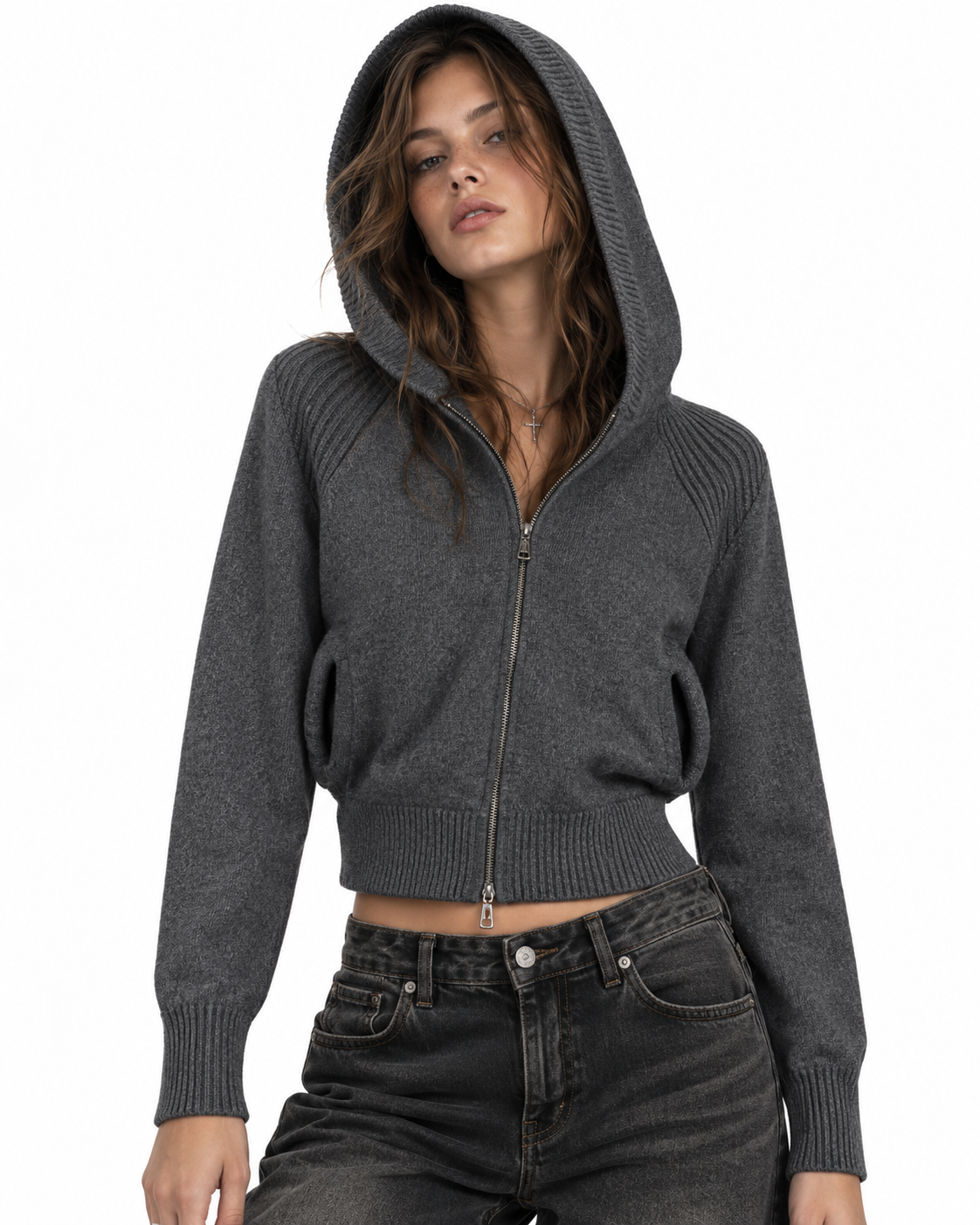 Minimalist knit jacket