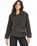 Double-breasted trench coat