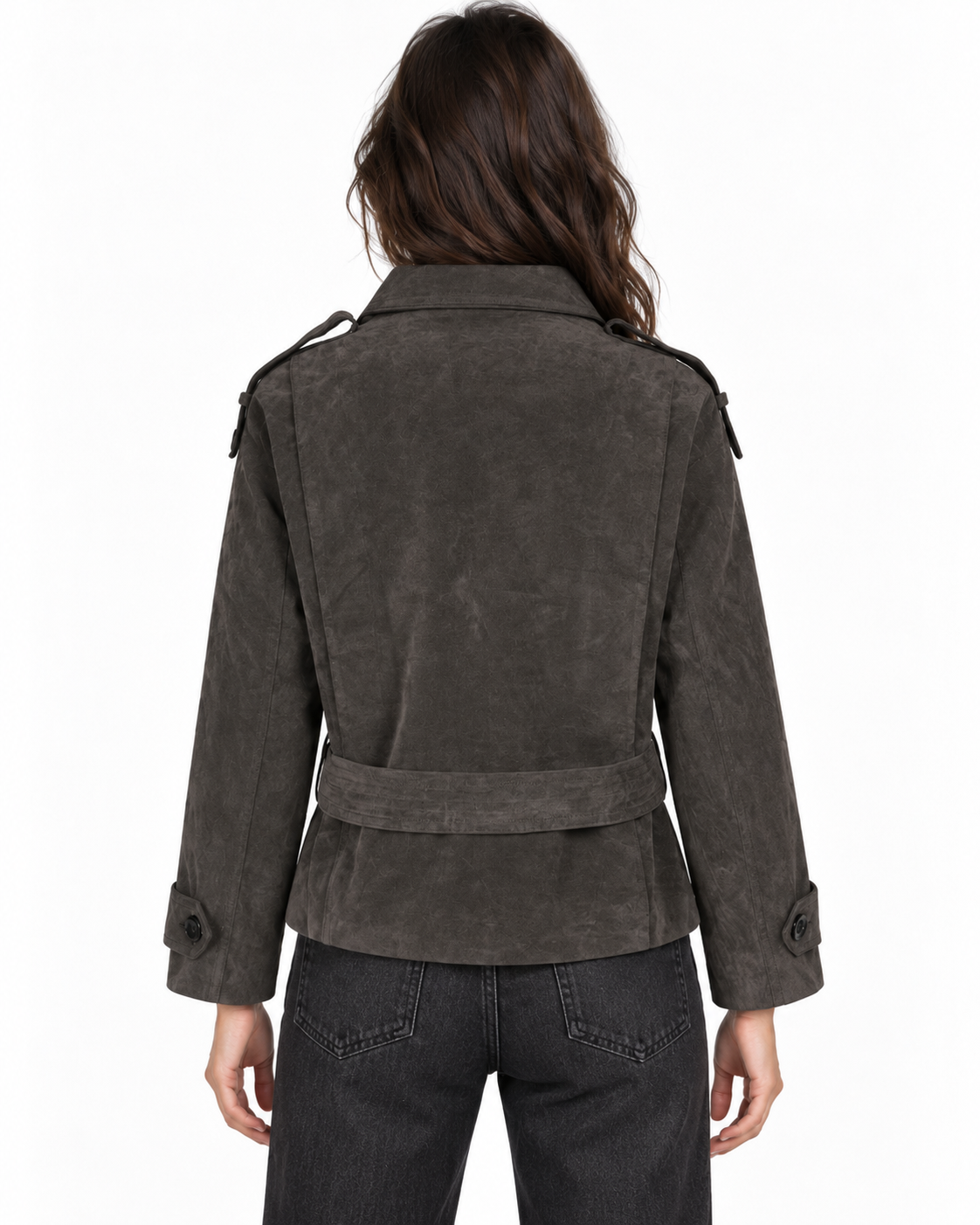 Double-breasted trench coat