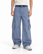 Color-block panelled cargo pants