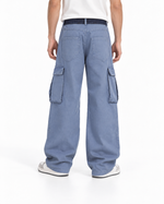 Color-block panelled cargo pants