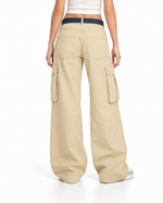 Color-block panelled cargo pants