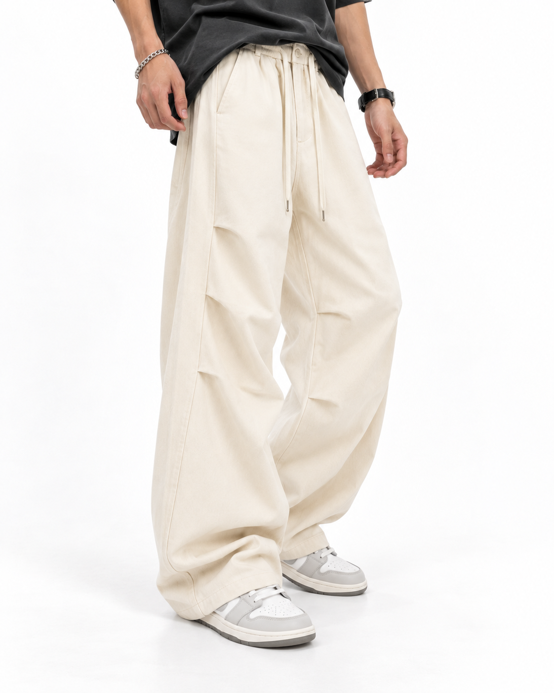 Retro casual trousers