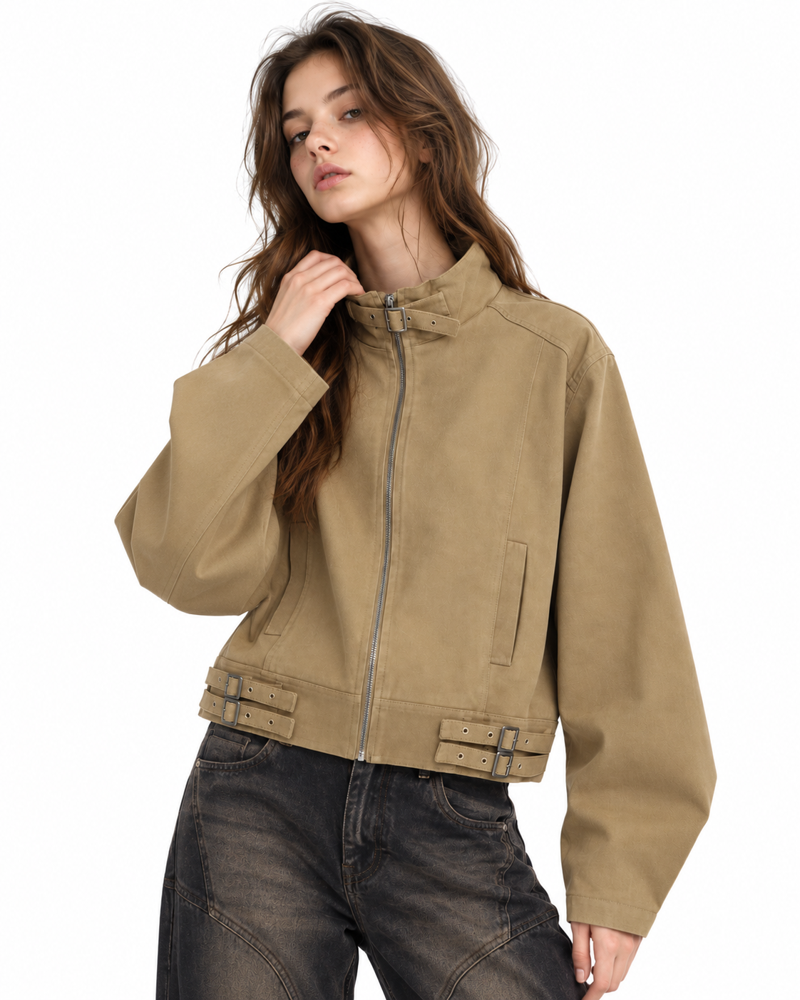 Minimalist Zip-Up Jacket
