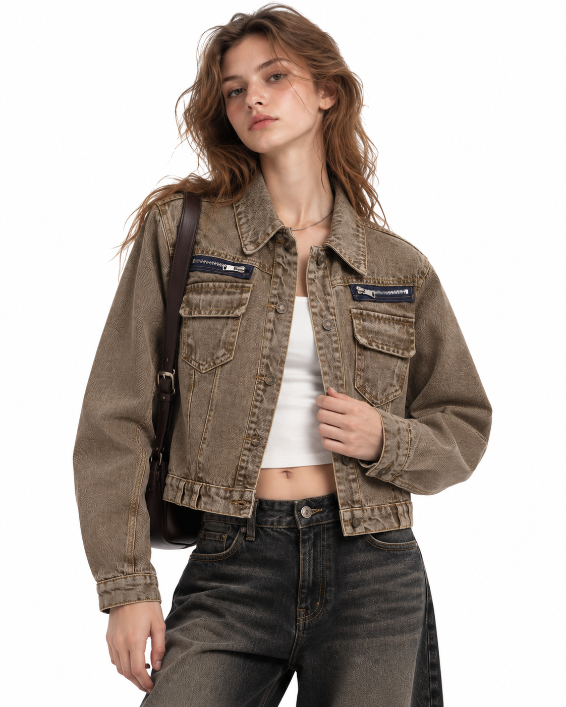 Multi-pocket denim jacket