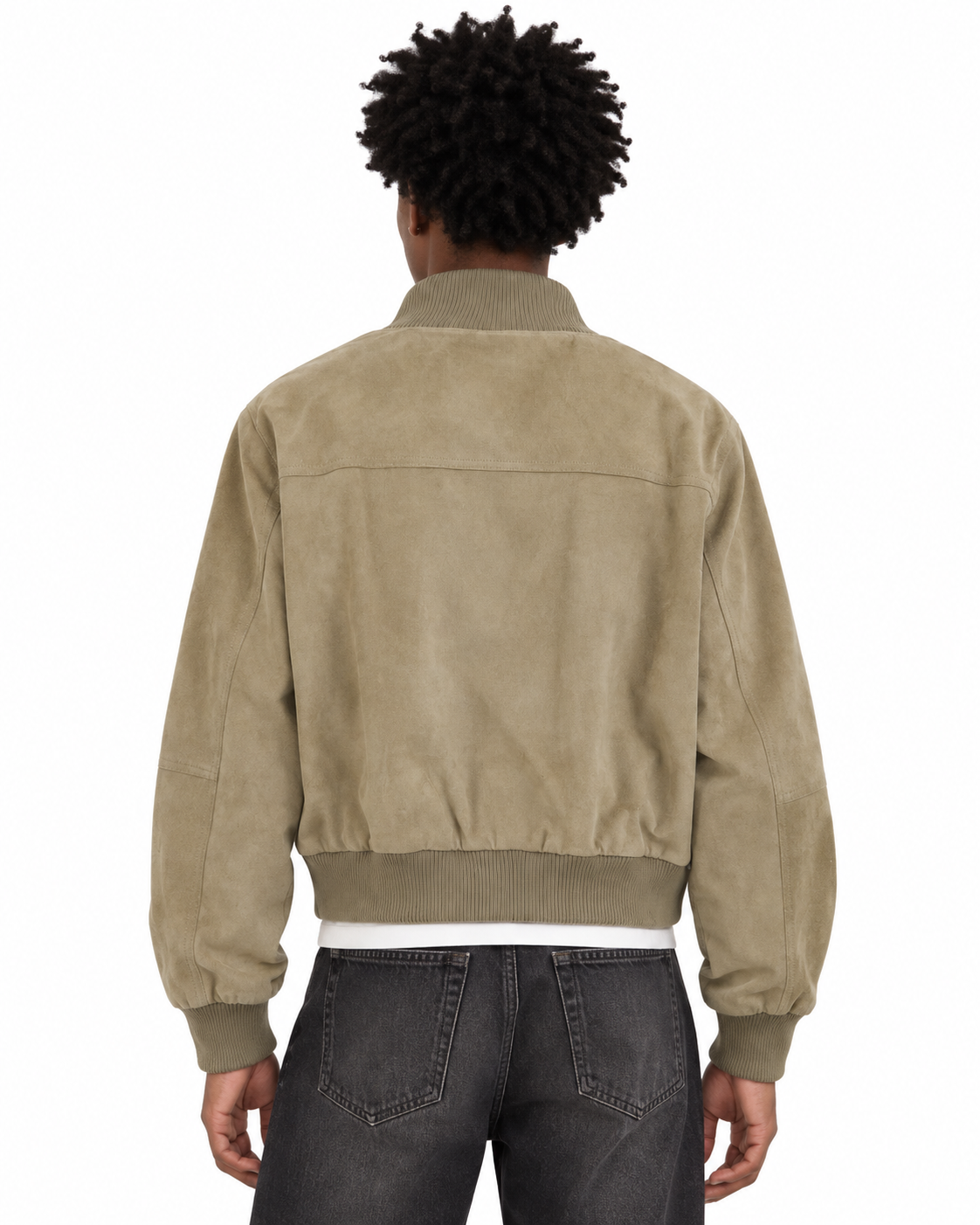 Stand-collar zip-up jacket