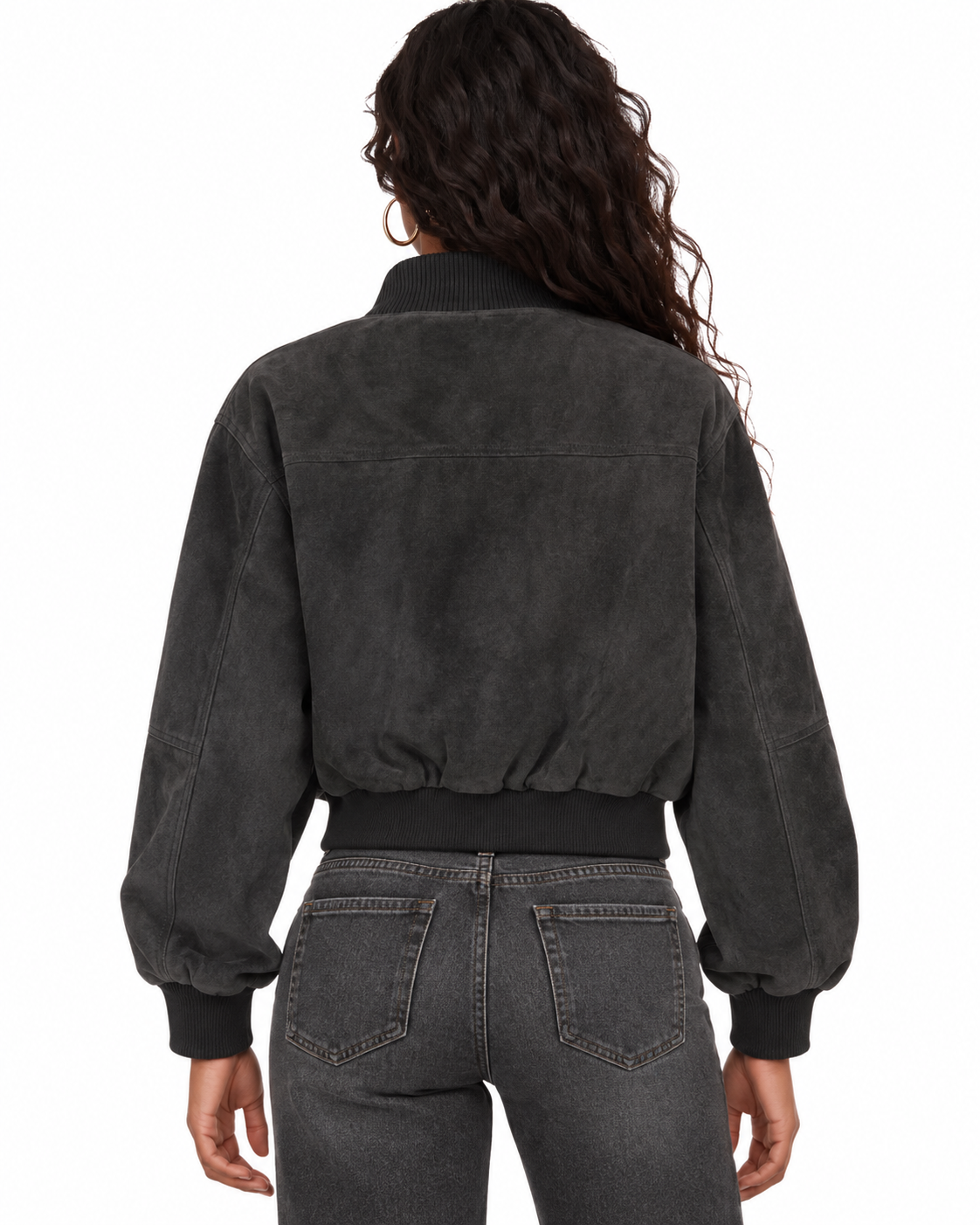 Stand-collar zip-up jacket