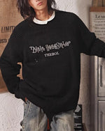 irregular hole sweater