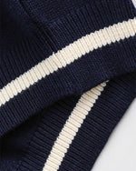 Paneled crew neck sweater