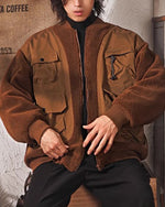 ラムウールの厚手コットンコート