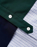 パッチワークフェイクツーピースシャツ