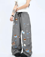 楽しい柄のカジュアルパンツ