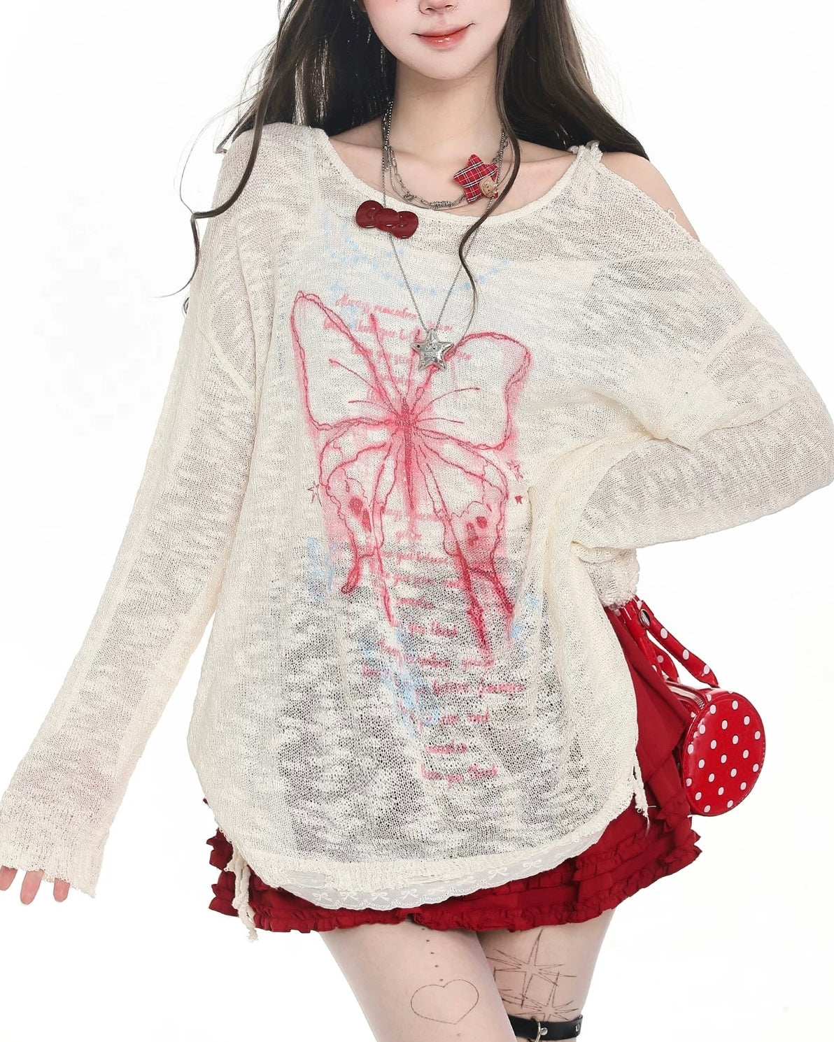 Butterfly casual long sleeves