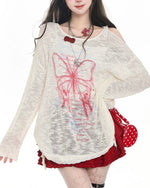 バタフライカジュアル長袖