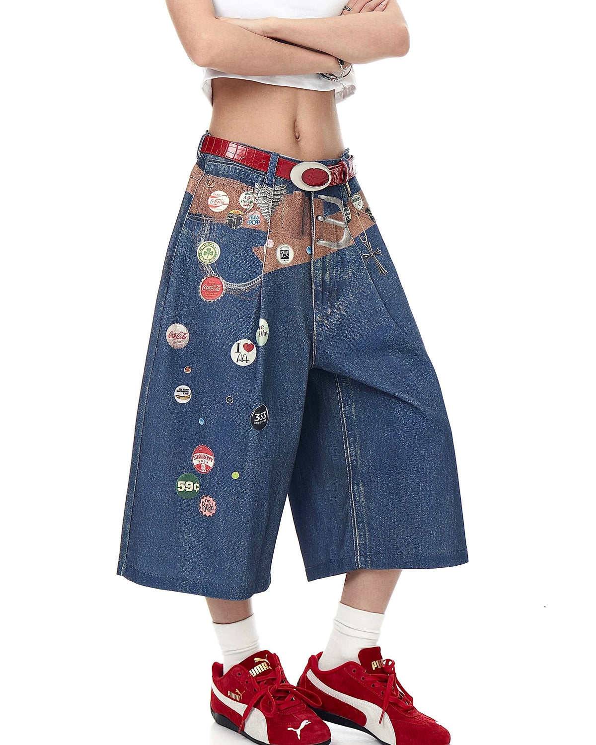 Vintage Baggy Denim Shorts
