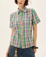 パーソナリティチェック半袖シャツ