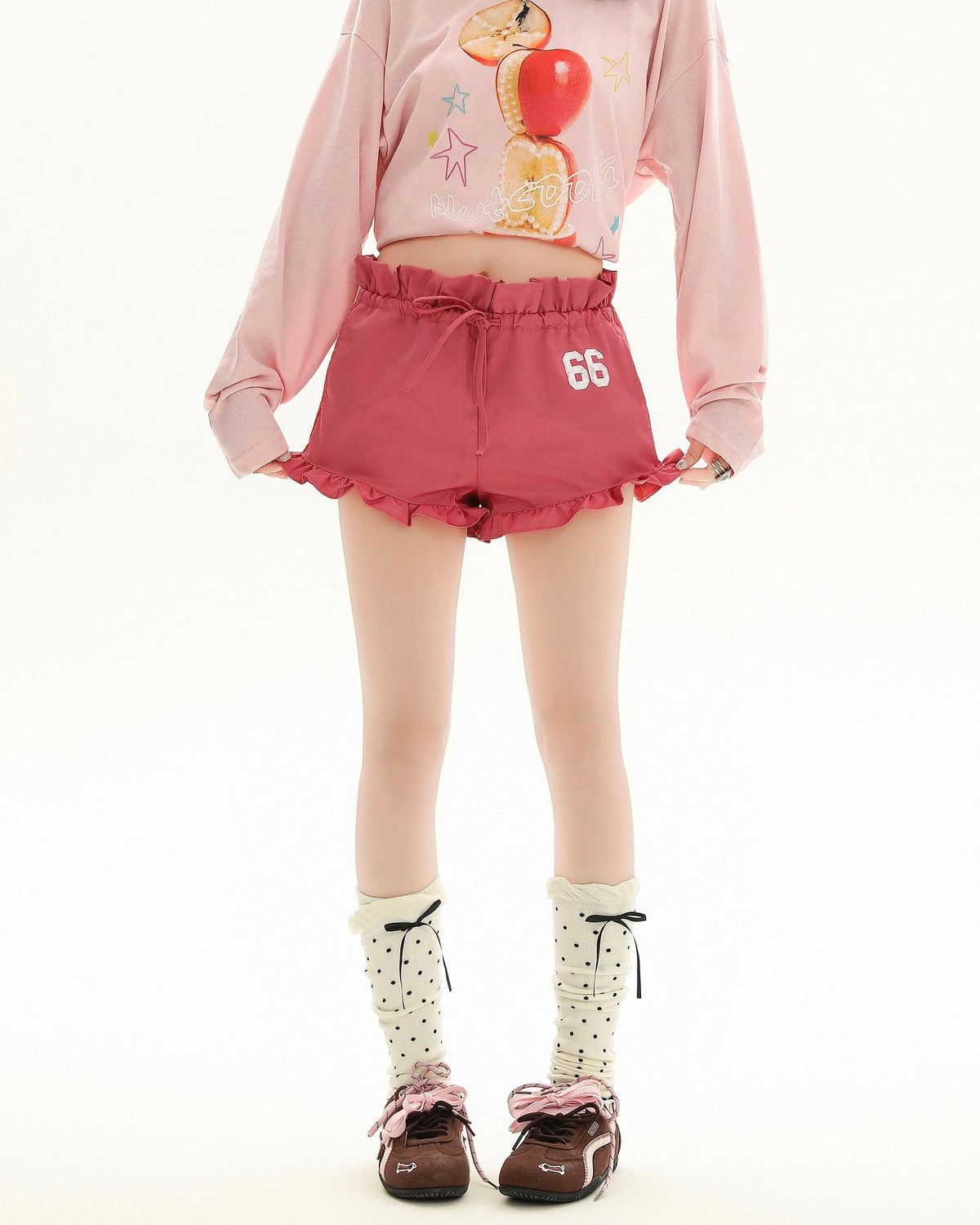 Retro personality casual shorts