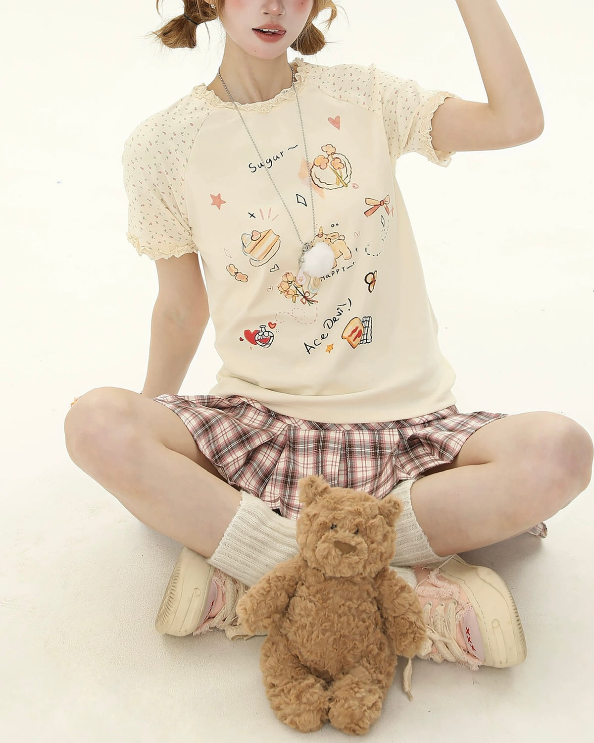 Loose and simple short sleeves