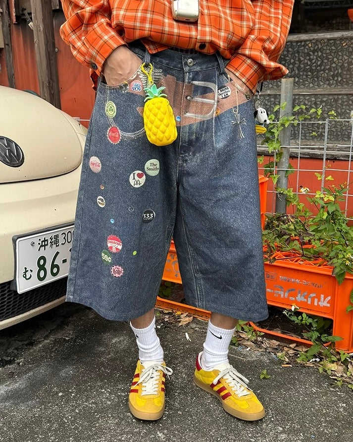 Vintage Baggy Denim Shorts